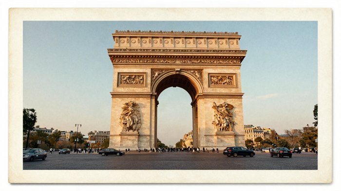 The Arc de Triomphe, Paris