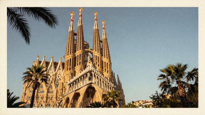 The Sagrada Familia towers, Barcelona